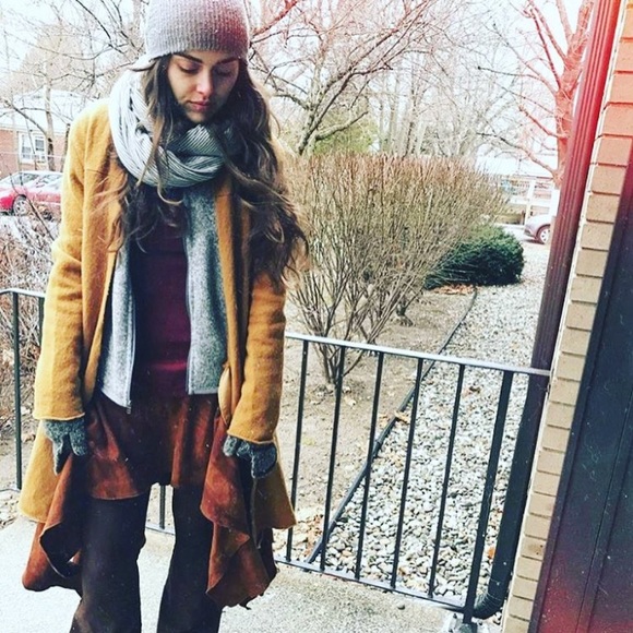 Calicoalchemy RUST Hemp Skirt Handmade herbal dyed - Picture 8 of 8